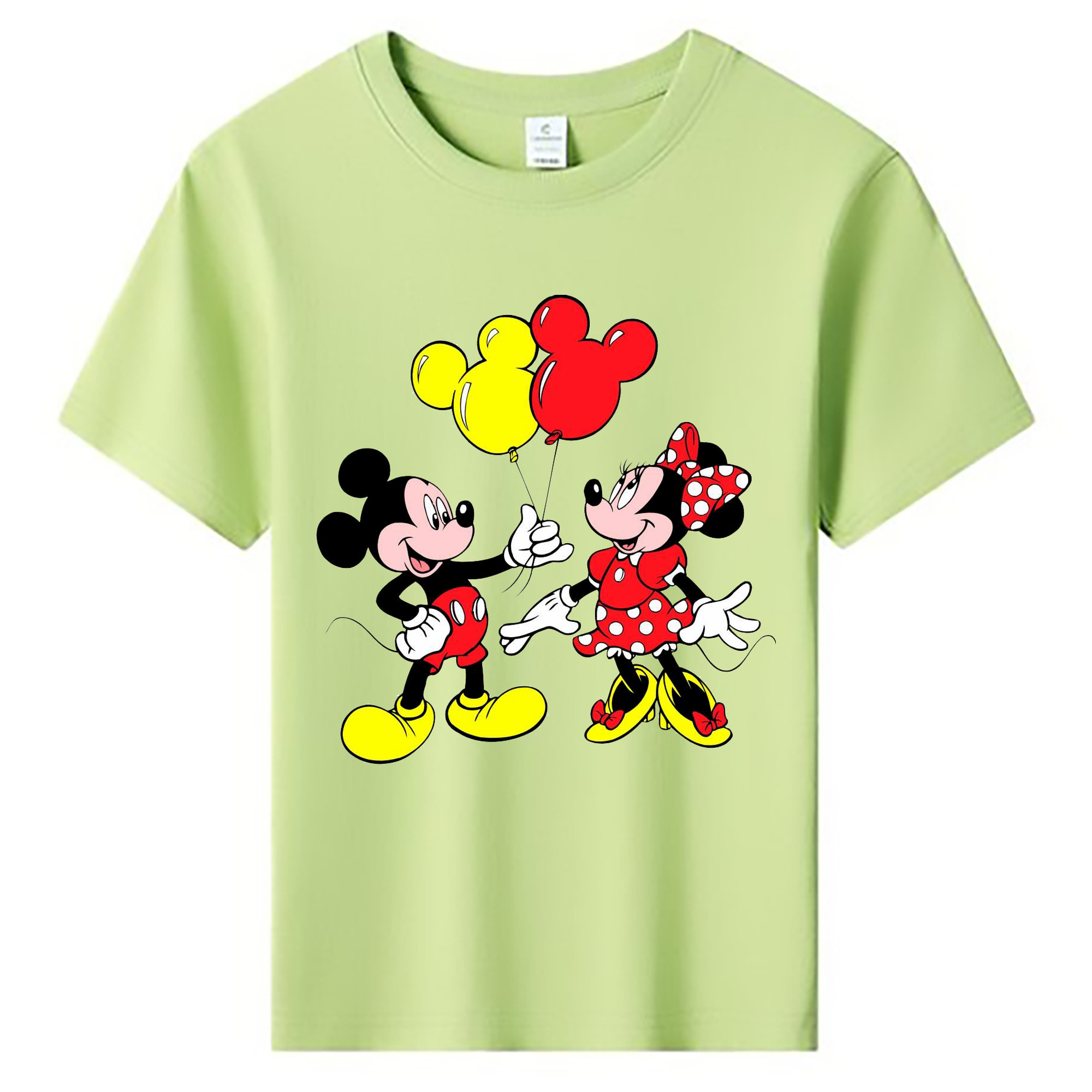 ミッキーマウス Mickey Mouse 綿100％キッズTシャツ（フロントプリント）